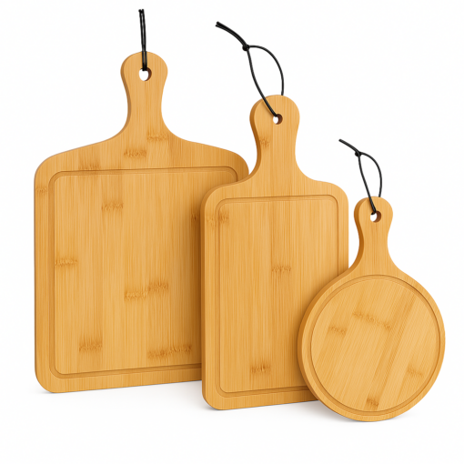 Wood Cutting Board Set – 3 Sizes for Versatile Kitchen Use