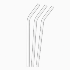Heat-Resistant Glass Straws with Cleaning Brush