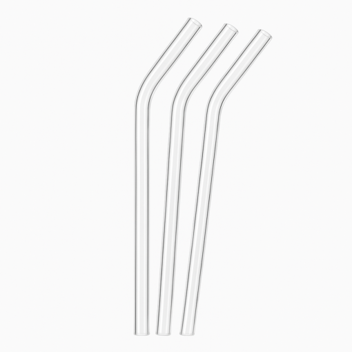 Heat-Resistant Glass Straws with Cleaning Brush