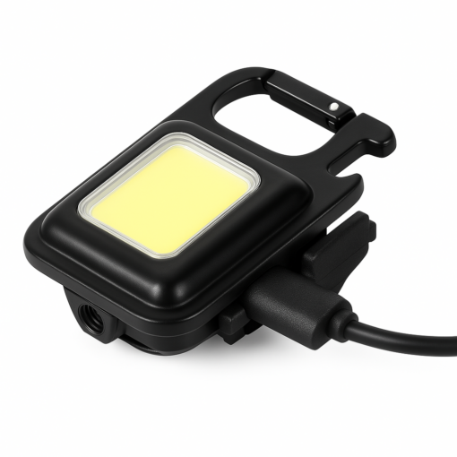 Rechargeable Super Bright LED Keychain Flashlight - Image 2