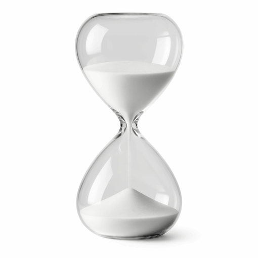 Transparent Hourglass – 14x7 cm