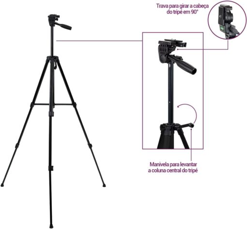 Tripod 380A – Adjustable Phone and Camera Stand - Image 4