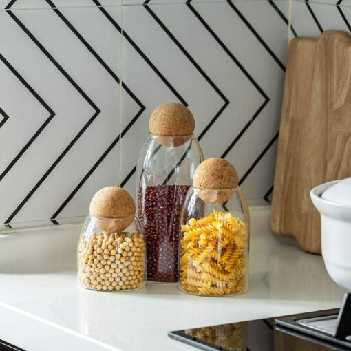 Kitchen Storage Jar with Ball Lid – 800ml Airtight Glass Container - Image 4