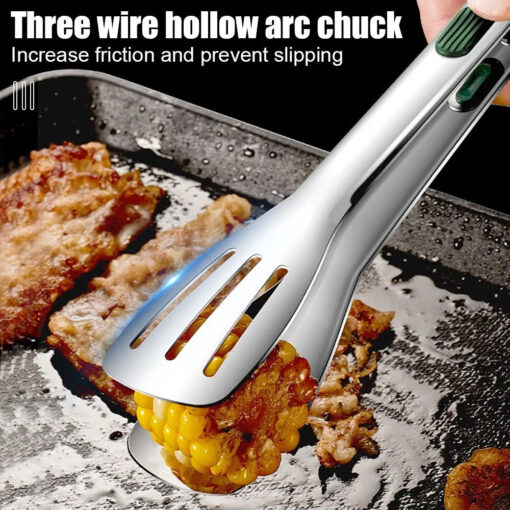 Stainless Steel Kitchen Tongs - Image 4