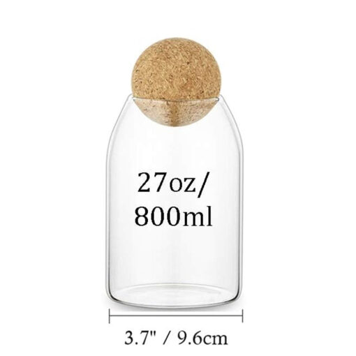 Kitchen Storage Jar with Ball Lid – 800ml Airtight Glass Container - Image 5