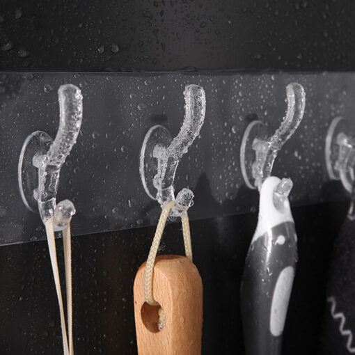 6 Row Transparent Wall Hook - Image 3