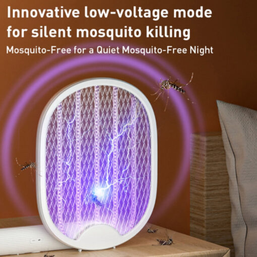 Multifunctional Rotating Folding Electric Mosquito Swatter - Image 4