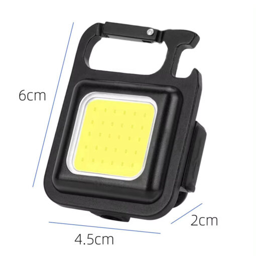 Rechargeable Super Bright LED Keychain Flashlight - Image 3