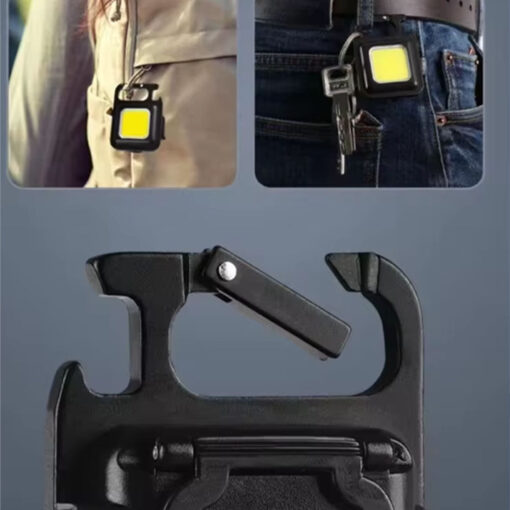 Rechargeable Super Bright LED Keychain Flashlight - Image 4