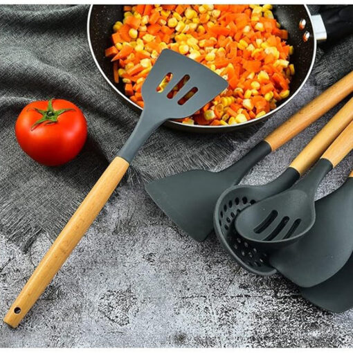 Silicone Kitchen Cooking Utensil Set - Image 5