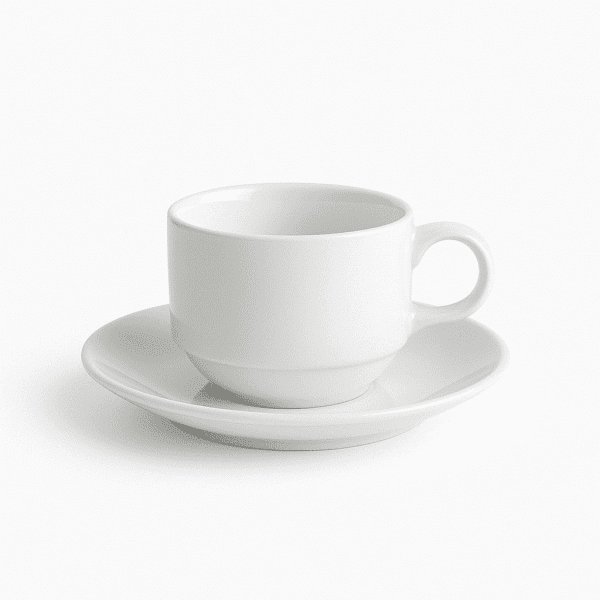 canel white tea cups elegant ceramic set dozen