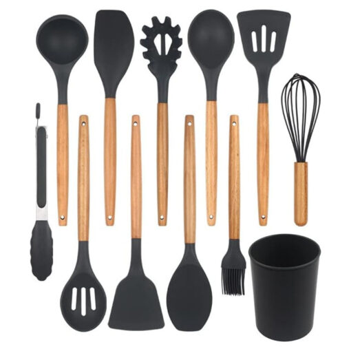 Silicone Kitchen Cooking Utensil Set - Image 2