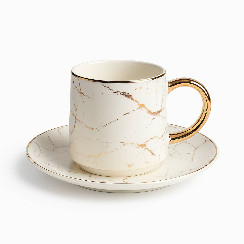 Combly Tea Cups – Classic Ceramic Set (Dozen)