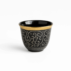 Grace Handleless Black Coffee Cups – Minimalist Ceramic Set (Dozen)