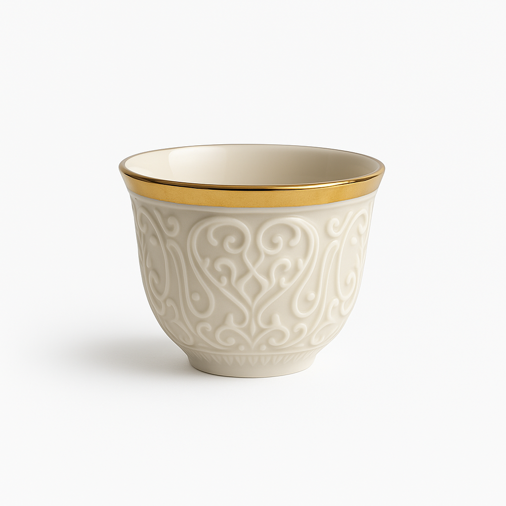 Grace Handleless Gray Coffee Cups – Set of 12