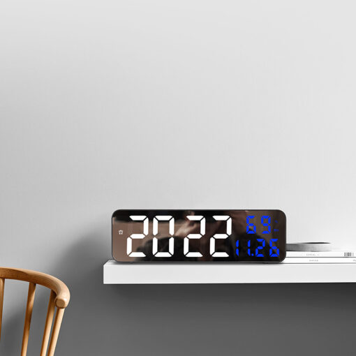 LED Digital Alarm Clock – Large Screen Display with Week Calendar - Image 3