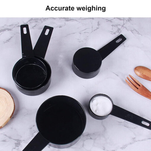 Black Plastic Measuring Spoon Set (10 Pcs) - Image 5