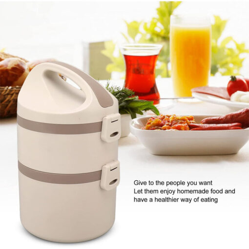 1.65L Stainless Steel Lunch Box - Image 3