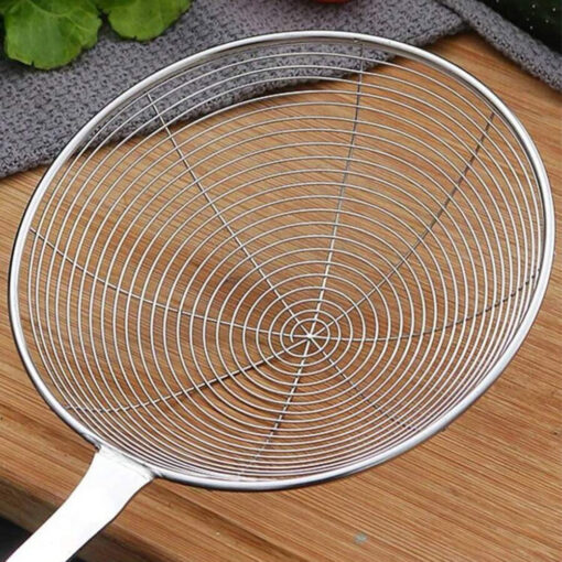 Wooden and Stainless Steel Skimmer Strainer Pot - Image 2