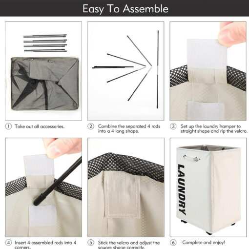 Rolling Laundry Basket - Image 6