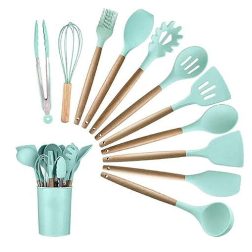 Silicone Kitchen Cooking Utensil Set - Image 6