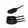 barella black frying pan non stick granite coated cookware