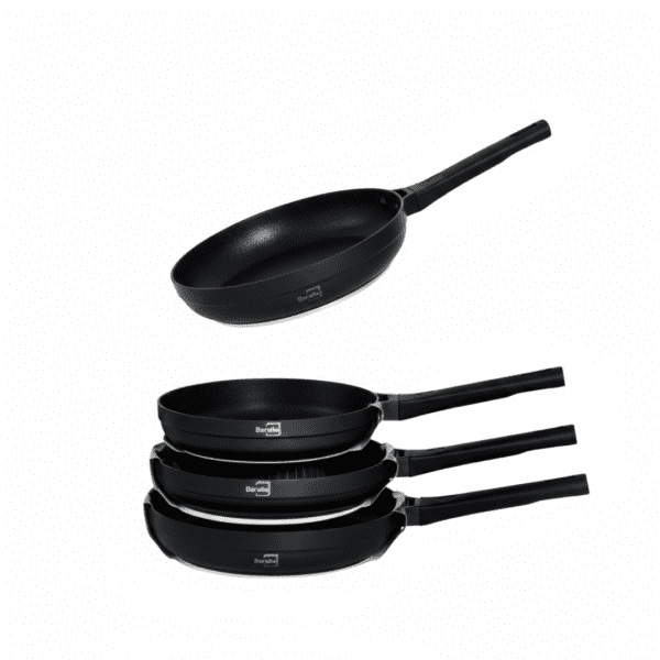 barella black frying pan non stick granite coated cookware