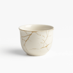 White Handleless Coffee Cups – Minimalist Ceramic Set (Dozen)