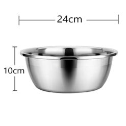 Stainless Steel Dish Meal Plate – Durable and Versatile Serving Dish (24 CM)