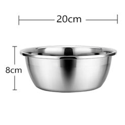 Stainless Steel Dish Meal Plate – Durable and Versatile Serving Dish (20 CM)