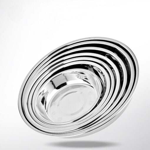 Stainless Steel Dish Meal Plate – Durable and Versatile Serving Dish (20 CM) - Image 2