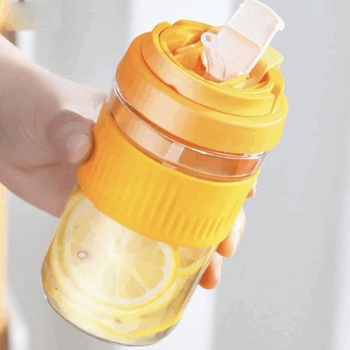 Coffee Cup with Silicone Band and Hanger 400ml - Image 6