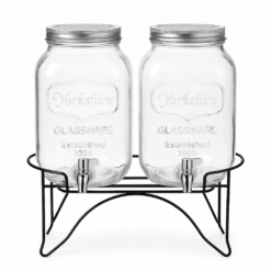 Double Glass Beverage Dispenser