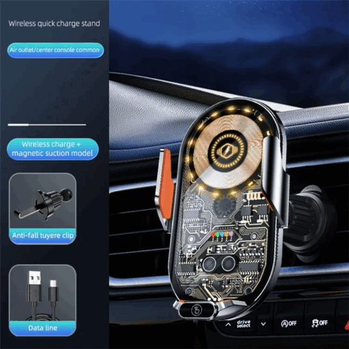 C13 15W Magnetic Wireless Car Charger - Image 5