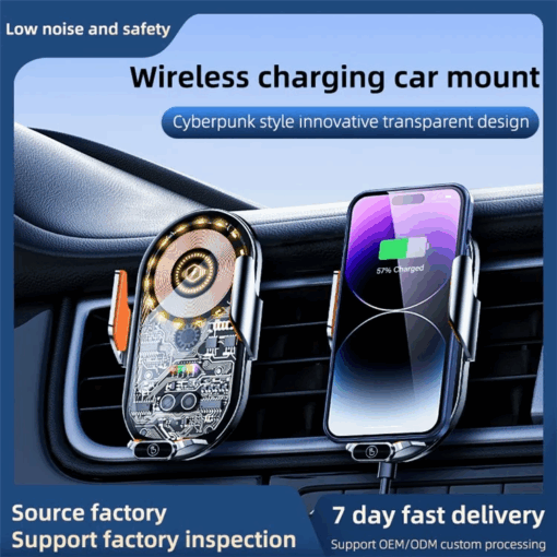 C13 15W Magnetic Wireless Car Charger - Image 2