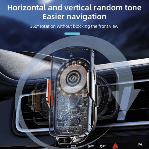 C13 15W Magnetic Wireless Car Charger - Image 7