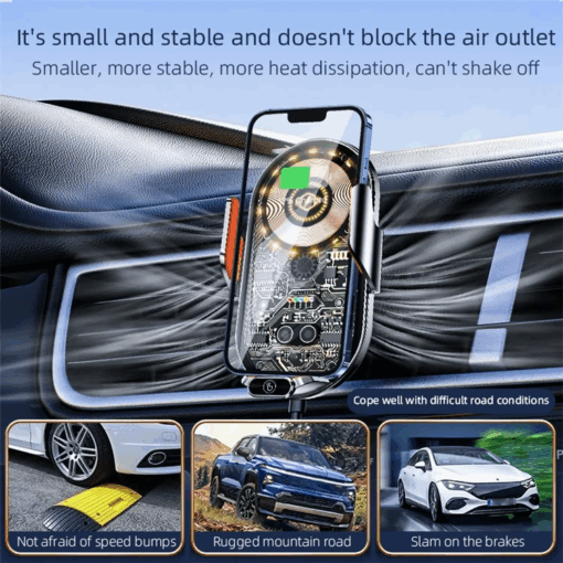 C13 15W Magnetic Wireless Car Charger - Image 4