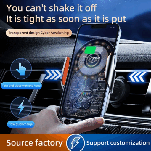 C13 15W Magnetic Wireless Car Charger - Image 8