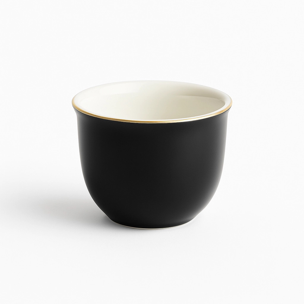 Handleless Design Cups Handleless Coffee Cups – Luxury Bavaria Black Matte Set | GG