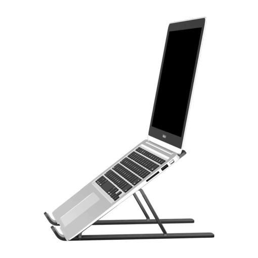 Metal Ergonomic Vertical Foldable Laptop Stand with Pouch - Image 5