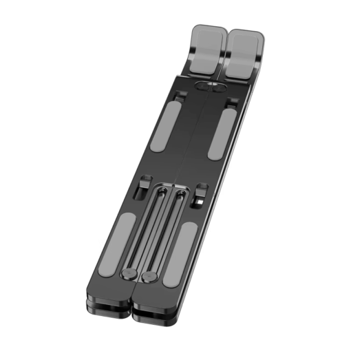 Metal Ergonomic Vertical Foldable Laptop Stand with Pouch - Image 4