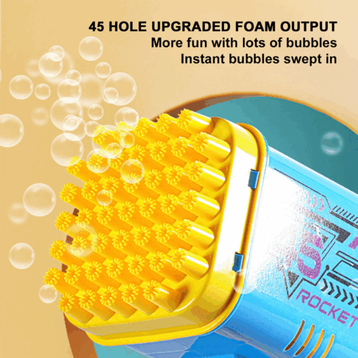 45-Hole Electric Bubble Machine Gun – Outdoor Bubble Blaster - Image 5