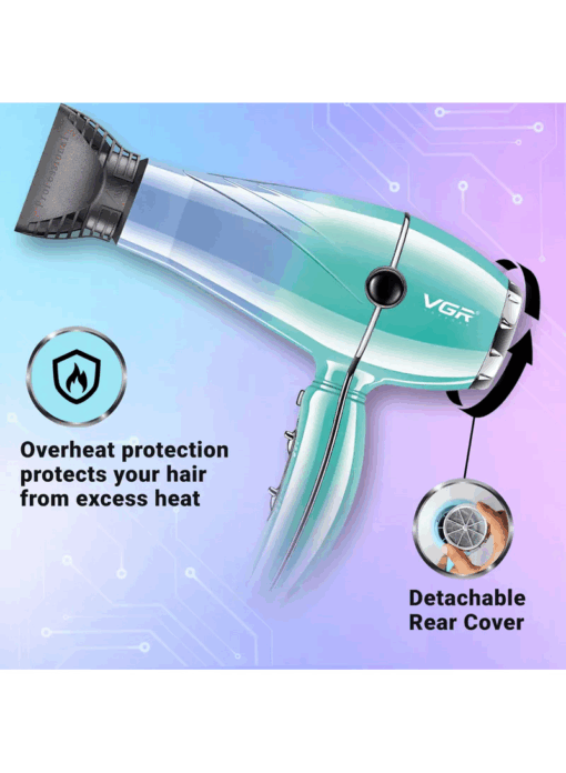 VGR Professional Salon Series Hair Dryer – V-452 - Image 8