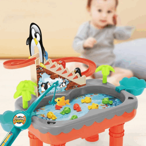 Penguin Roller Coaster & Magnetic Fishing Toy - Image 2