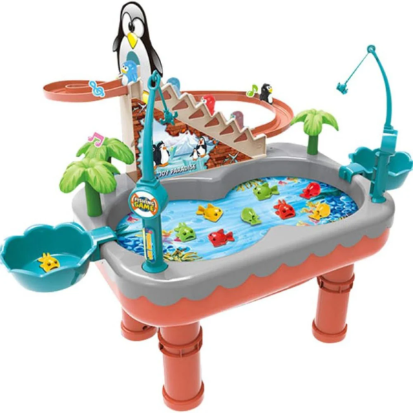 Penguin Roller Coaster & Magnetic Fishing Toy