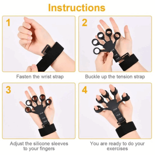 Finger Trainer & Hand Strengthener – Adjustable Resistance - Image 3