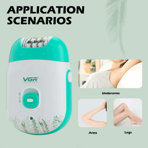 VGR Women's Body Epilator – V-726 - Image 2