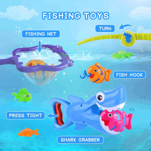 Summer Shark Grabber and Fish Catching Pool Fishing Game - Image 5