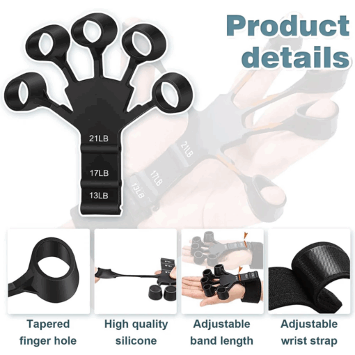 Finger Trainer & Hand Strengthener – Adjustable Resistance - Image 2