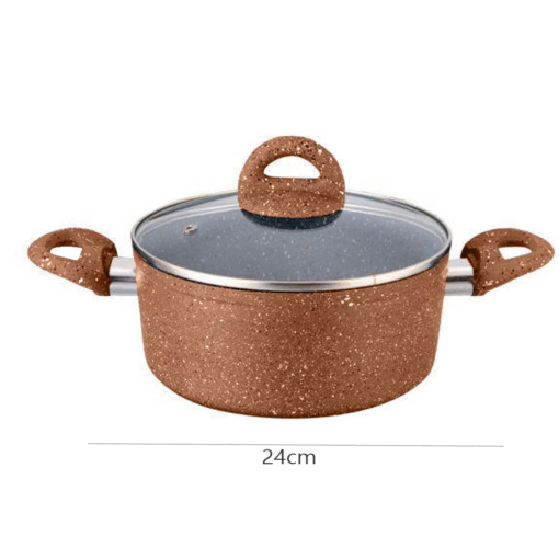 Stewpot Granite With Lid – 24 cm - Image 3